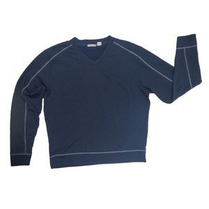 Clique Men's Dark Blue Imatra V-neck Pullover Sweater Men's Size M
